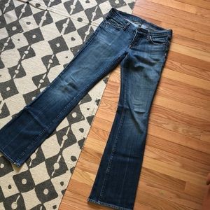 CUH low rise boot cut jeans